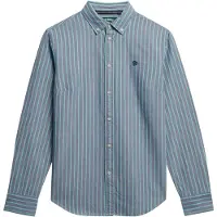 Superdry Slim Oxford Bd Long Sleeve Shirt Bleu XS Femme