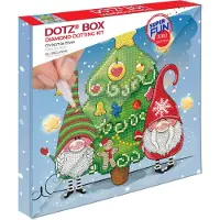 Diamond Dotz Elfes de Noël , Noël, Multicolore, 3182 pièces, Débutant, 280 mm, 280 mm