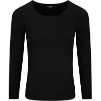 Schiesser Maillot de corps ' Invisible Soft Warming ' noir