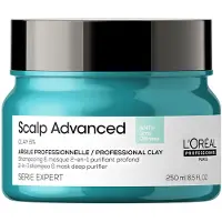 L'Oréal Professionnel Scalp Advanced Anti-Oiliness Professional Clay Shampooing et masque purifiant en profondeur 2 en 1 500 ml