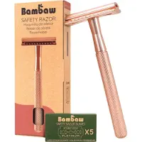 Bambaw Rasoir de sécurité en or rose