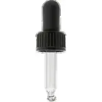 Farfalla Mini flacons et pipettes en verre, 6 pipettes simples (3/5 ml)