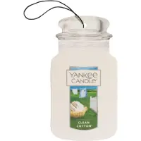 Yankee candle Ensemble de bocaux pour voiture Clean Désodorisant pour voiture en coton