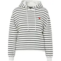 Pieces Sweat-shirt 'PCCHILLI' noir / blanc
