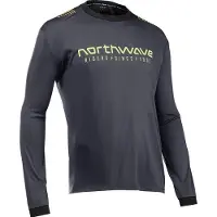 Northwave Unisexe, Maillot de cyclisme, Sharp L/S Trikot (L), Vert, Noir, L