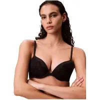 Calvin Klein Lv00qf8442 Push Up Bra Noir 70 / C Femme