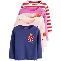 Next T-Shirt marine / rose / rouge / blanc