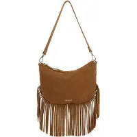 Nat&Nin Sac a main LUNE FRANGE femmes - Marron - Unique