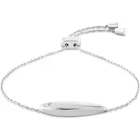 Calvin Klein Sculpted Bracelet Argenté Femme