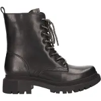 La strada - Bottines à lacets pour femmes, couleur noire, style décontracté
