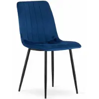 Leobert Chaise LAVA - velours bleu marine x 1