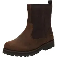 Timberland pour garçon. TB1A25G92421 Bottes en cuir Courma marron (31), Plat, Fermeture éclair, Casuel, mode enfantine