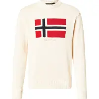 Napapijri Pull-over 'D-Mura C' beige / rouge / noir