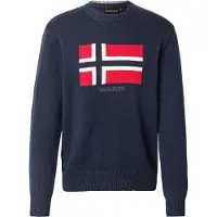 Napapijri Pull-over 'Mura' beige clair / marine / rouge