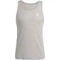 Adidas T-Shirt 'Essentials' gris / blanc