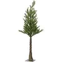 Décoris Sapin de Noël artificiel Mini sur pied, ø 18 x h 45 cm