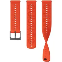 Suunto - 22 ATH6 Silicone Strap - S M (22 mm, Silicone), Sangles de montre, Orange, Pink