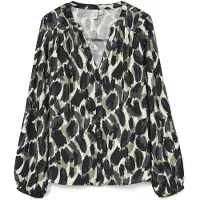 Vero Moda Chemisier 'VMFANINI' bleu nuit / kaki / blanc