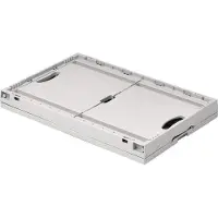 Ringoplast Caisse pliante L600xl400xH323mm capacité 67 l gris clair sans couvercle polypropylène poignées de préhension