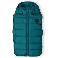 MINOTI Veste de pluie Weste, couleur pétrole, taille 158, pour garçons