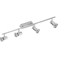 Eglo 94289 Bonares LED Spot 4x3.3W acier chrome clair