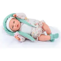 Marina & Pau Ane Mint Case Baby Doll 45 Cm Rose Enfants