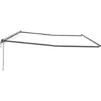 vidaXL Auvent avec Anthracite 6 x 3 m Métal