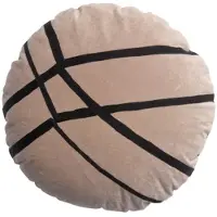 Vivaraise Coussins FARA BRODE - Beige - Diam 50 cm