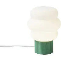 QAZQA Lampe de table Japandi verte avec verre opale 18cm - Kumo