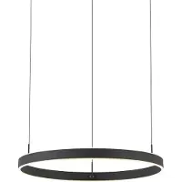 QAZQA Suspension design noire à intensité variable en 3 étapes - Titmus
