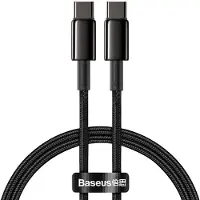 Baseus Câble Usb-C Do Usb-C Tungsten Gold, 100W, 1M (Czarny)