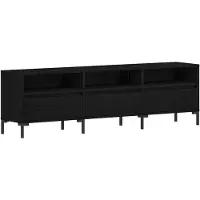 vidaXL Meubles TV, 150 x 30 x 44,5 cm, noir, aspect chêne