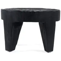Bazar Bizar Table basse bois de suar noir 61x61x40cm