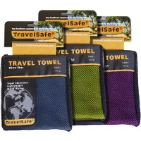 Travelsafe Serviette de Voyage Microfibre L, violet