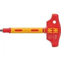 Wera 05005121001 410 I VDE A VDE Tournevis Adaptateur Isolé Avec Poignée En T Et Fonction Cliquet - 1/4"