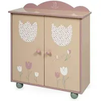 Decuevas Wooden Wardrobe Rose Enfants