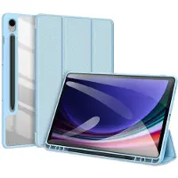 DUX Étui pour Samsung Galaxy Tab S9 FE Support Clavier Vidéo Toby Bleu