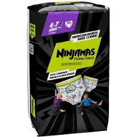 Dodot Ninjamas 4-7 Ans – Couches-Pantalons Nuit | Protection Discrète &amp; Confort | 10 unités