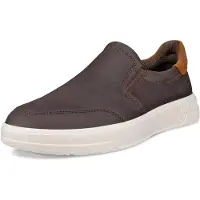 Ecco Move Slip-On Sportief - Donkerbruin - Maat 46