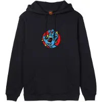 Santa Cruz Hand Dot Front Hoodie Noir M Homme