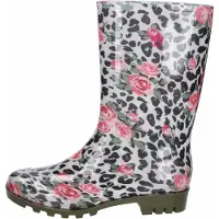 Lico Bottes en caoutchouc 'Aquata' rose / noir / blanc