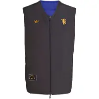 Adidas Gilet 'Manchester United Terrace Icons' bleu / jaune foncé / noir