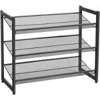 Songmics Etagère latérale Argus | 74 x 30,7 x 62,8 cm | Noir