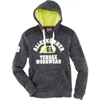 Terrax Hommes, Pull-over, Sweat en tricot polyvalent ta. S, Noir, Gris, (S)