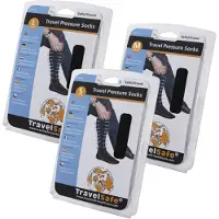 Travelsafe Pressure socks, chaussettes de compression, noir