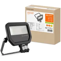 Ledvance Floodlight Sensor Noir Projecteur LED 11W/17W NW 4000K 1600LM/2400LM IP65+ détecteur de mouvement