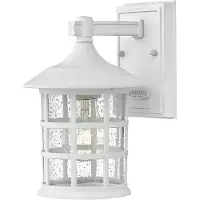 HINKLEY Applique murale d'extérieur, blanc texturé, E27, 40 W, Freeport