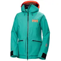 Helly Hansen Powderqueen 3.0, veste de ski, femme, vert