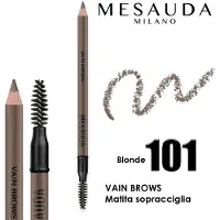Mesauda Vain Brows crayon pour sourcils avec brosse teinte 101 Blonde 1,19 g