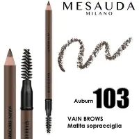 Mesauda Vain Brows crayon pour sourcils avec brosse teinte 103 Auburn 1,19 g